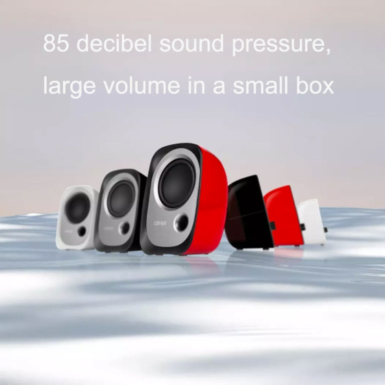 2 PCS Edifier R12U Subwoofer Mobile Phone Mini Desktop Computer USB Audio(Black) - free shipping - PMC TechLife - Order now!