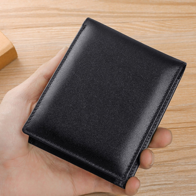 TP-215 Leather RFID Anti-theft Tri-fold Short Wallet(Brown) - free shipping - PMC TechLife - Order now!