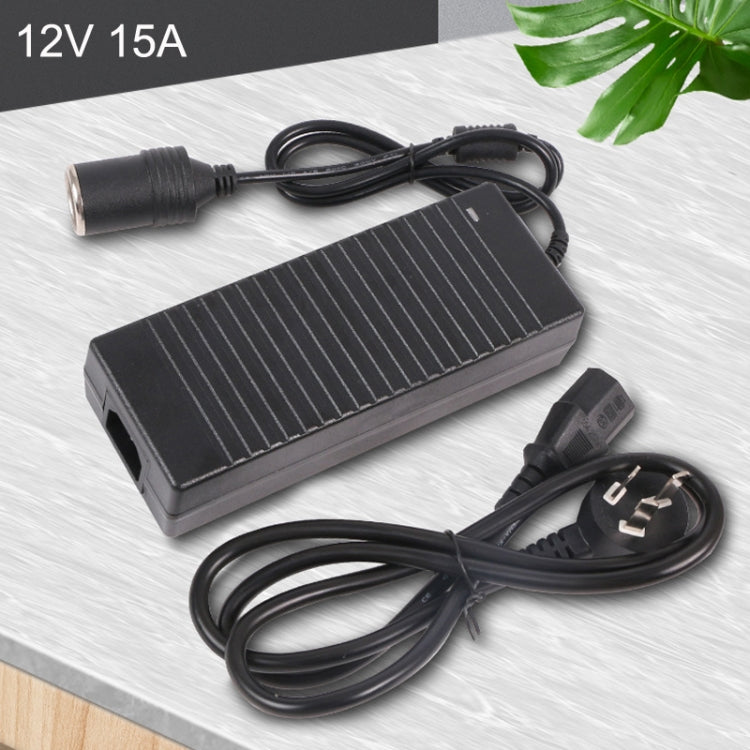220V To 12V Power Converter 15A Car to Household Power Adapter, Plug Type: UK Plug - Step-down Transformer by PMC TechLife | Online Shopping South Africa | PMC TechLife