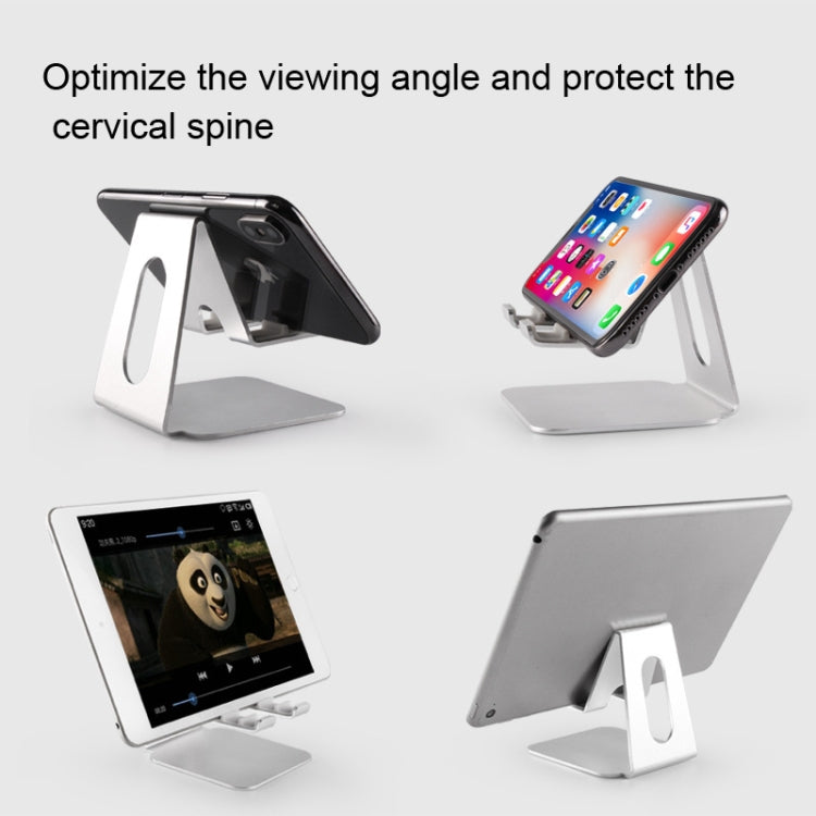 3-gear Adjustable Lazy Metal Mobile Phone Tablet Bracket(Rose Gold) - Desktop Holder by PMC TechLife | Online Shopping South Africa | PMC TechLife