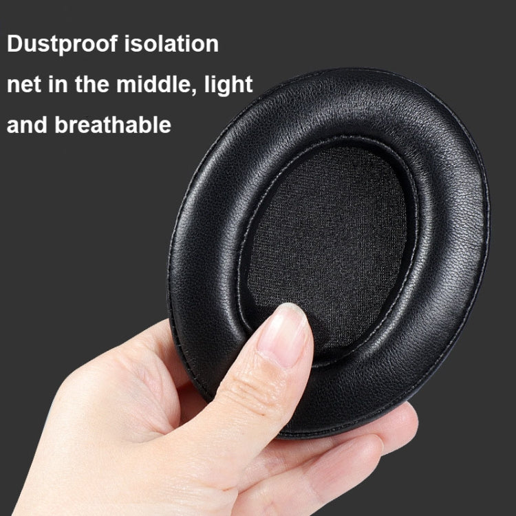 2 PCS Breathable Foam Headphone Earmuffs with Buckle For Sennheiser Momentum 3, Spec: Black Lambskin - Earmuff & Pad by PMC TechLife | Online Shopping South Africa | PMC TechLife