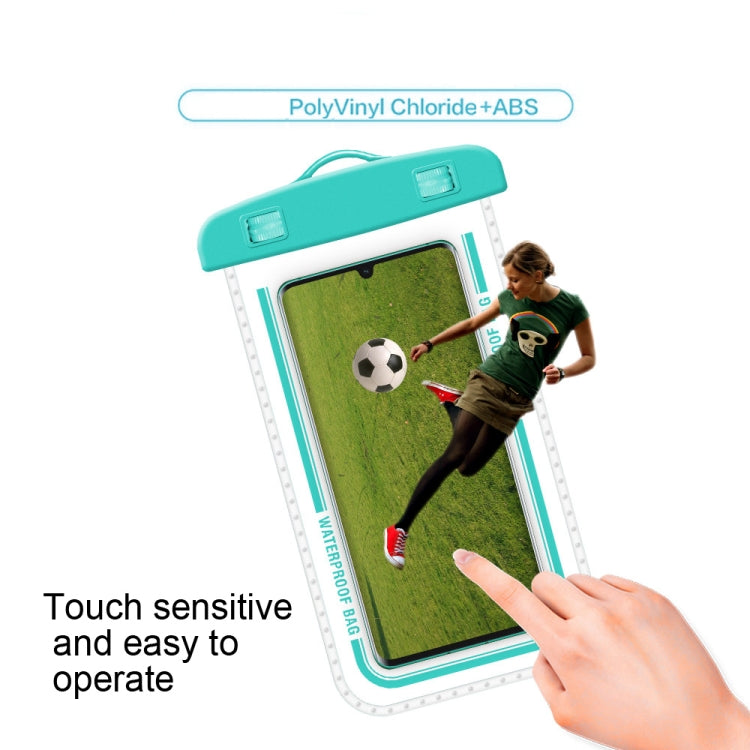 2 PCS Armband Style Transparent Waterproof Cell Phone Case Swimming Cell Phone Bag(Macaron Blue) - Waterproof Bag by PMC TechLife | Online Shopping South Africa | PMC TechLife