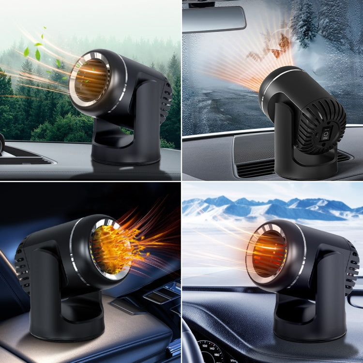 12V 130W Car Heating and Cooling Dual-use Fan Glass Defogging and Defrosting Heater(Black) - free shipping - PMC TechLife - Order now!