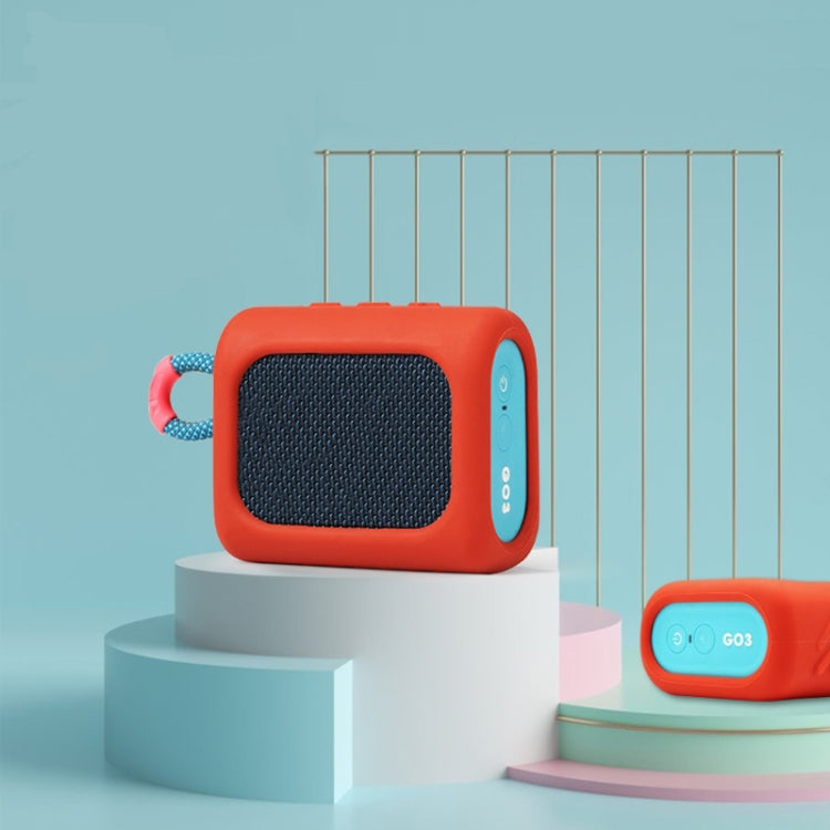 For JBL GO3 Dust-proof Silicone Case Anti-fall Speaker Case(Blue) - Protective Case by PMC TechLife | Online Shopping South Africa | PMC TechLife