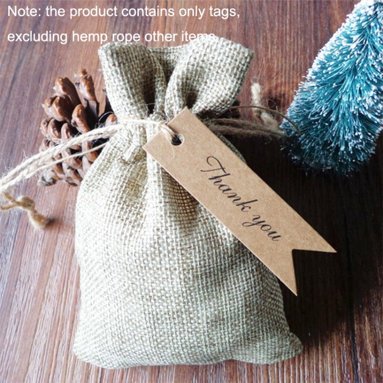 100pcs /Set Retro Baking Sticker Tag Swallow Tail Bookmark Gift Card, Style: Thand You (White) - Sticker & Tags by PMC TechLife | Online Shopping South Africa | PMC TechLife | Buy Now Pay Later Mobicred