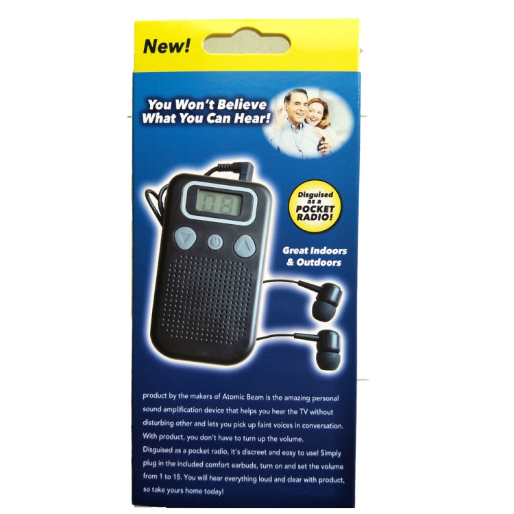 19A Hearing Aids Sound Amplifier Battery Powered In Ear Hearing Enhancement Device(Black) - Hearing Aids by PMC TechLife | Online Shopping South Africa | PMC TechLife