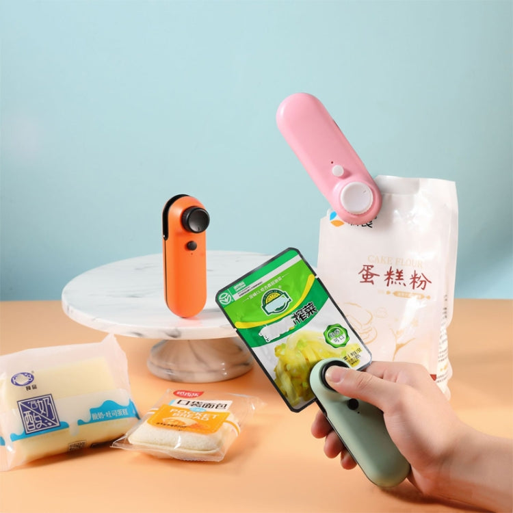 W-168 Knob Charging Sealing/Opening Machine Mini Snack Moisture Sealer(Orange) - free shipping - PMC TechLife - Order now!