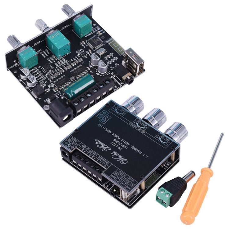 LT22 15W+30W 2.1 Channel TWS Bluetooth Audio Receiver Amplifier Module With Subwoofer - Breadboard / Amplifier Board by PMC TechLife | Online Shopping South Africa | PMC TechLife
