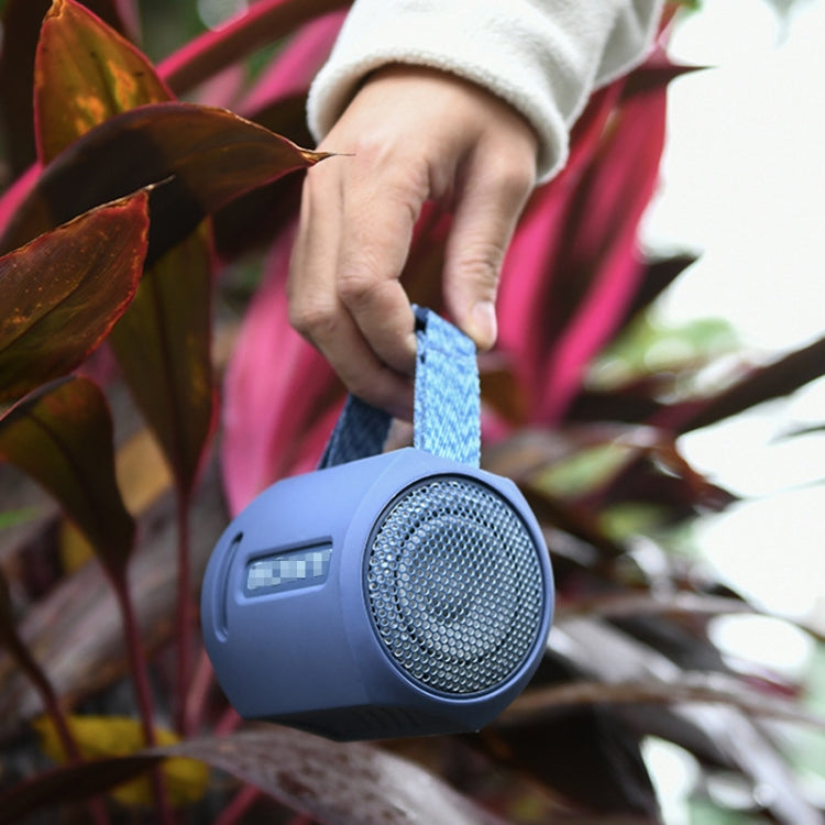 For Sony SRS-XB13 Speaker Silicone Case With Hook And Loop Fastener Strap(Blue) - Protective Case by PMC TechLife | Online Shopping South Africa | PMC TechLife