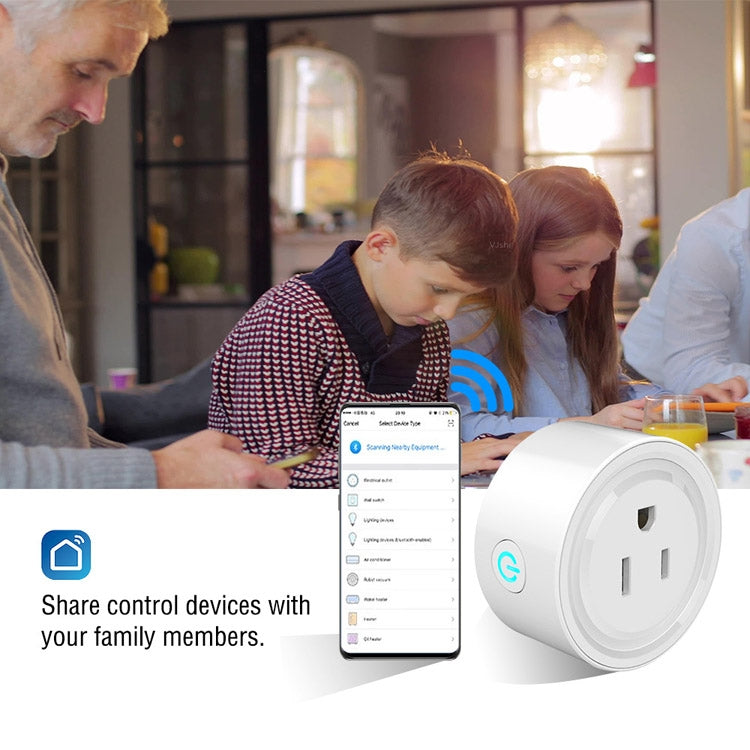 Tuya Smart App Wifi Smart Socket Phone Remote Timing Voice Switch Supports Alexa UK Plug, Style: 16A Power Model - Smart Socket by PMC TechLife | Online Shopping South Africa | PMC TechLife
