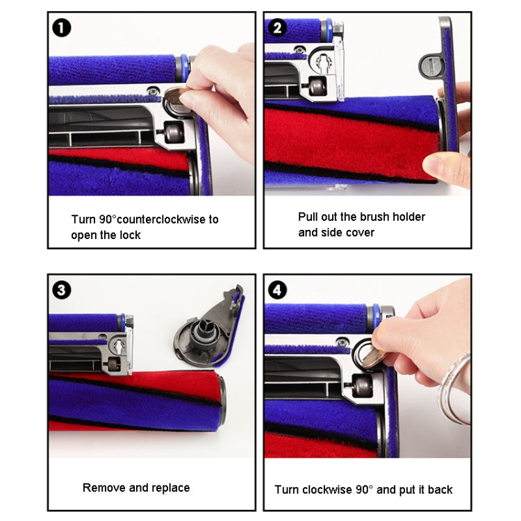 For Dyson V7 V8 V10 V11 V15 Vacuum Cleaner Soft Velvet Suction Head Side Cover - free shipping - PMC TechLife - Order now!