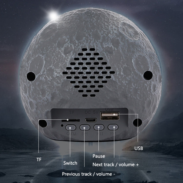 Y-598 Suspended Astronaut Bluetooth Speaker RGB Light Subwoofer Ornament,Spec: 598A Silver+Gift Bag - Desktop Speaker by PMC TechLife | Online Shopping South Africa | PMC TechLife