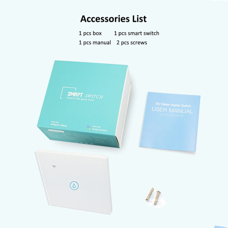 Tuya ZigBee 40A Smart High Power Water Heater Light Air Conditioner Switch Time Voice Remote Control(White) - Smart Switch by PMC TechLife | Online Shopping South Africa | PMC TechLife