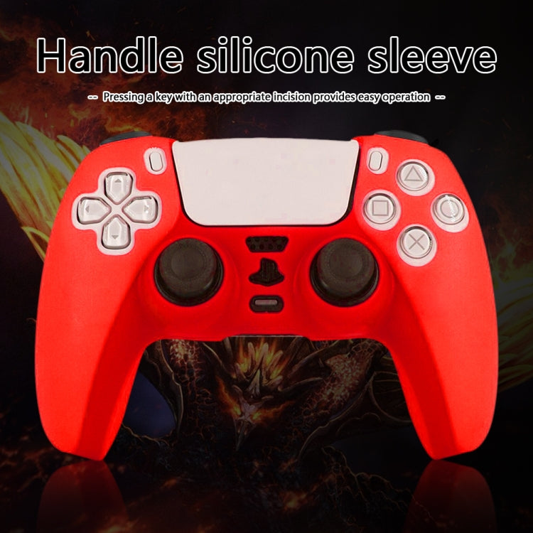 For PS5 Controller Silicone Case Protective Cover, Product color: Red - Cases by PMC TechLife | Online Shopping South Africa | PMC TechLife