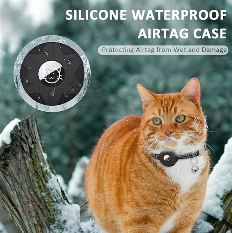 For AirTag Tracker Silicone Case Reflective Pet Cat Collar With Bell(Black) - free shipping - PMC TechLife - Order now!