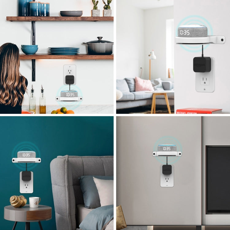 For Amazon Echo Dot 3/4 AhaStyle DD96 Stand Wall Storage Stand(Black) - Speaker Bracket by AhaStyle | Online Shopping South Africa | PMC TechLife | Buy Now Pay Later Mobicred