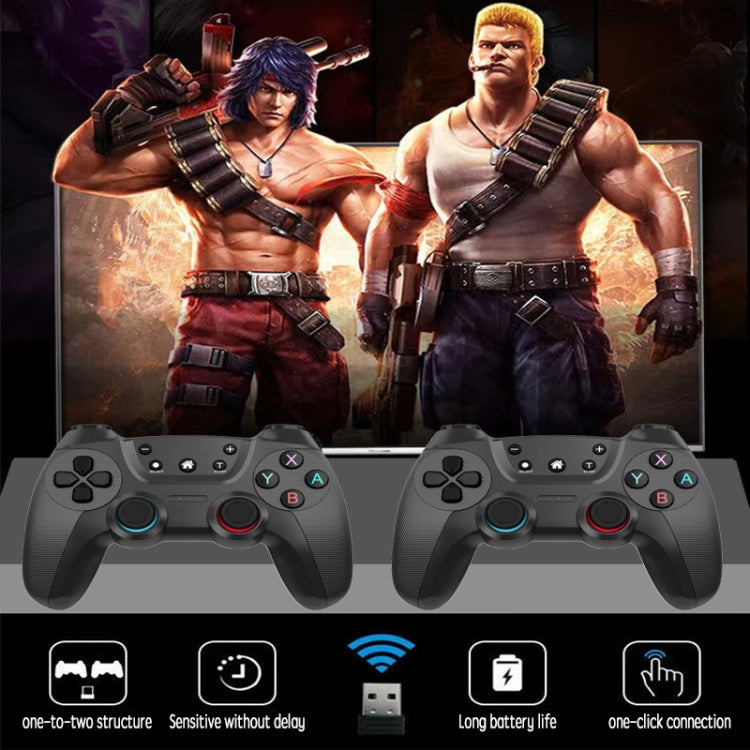 KM-029 2.4G One for Two Doubles Wireless Controller Support PC / Linux / Android / TVbox(Mountain Blue) - Gamepads by PMC TechLife | Online Shopping South Africa | PMC TechLife