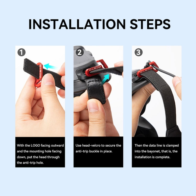 For DJI AVATA Goggles 2 RCSTQ Aluminum Alloy Anti-falling Wire Fixing Parts - free shipping - PMC TechLife - Order now!