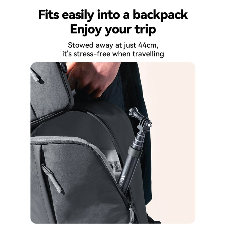 TELESIN 3M Carbon Fiber Selfie Stick Monopod With 1/4 Screw For Action Camera - free shipping - PMC TechLife - Order now!