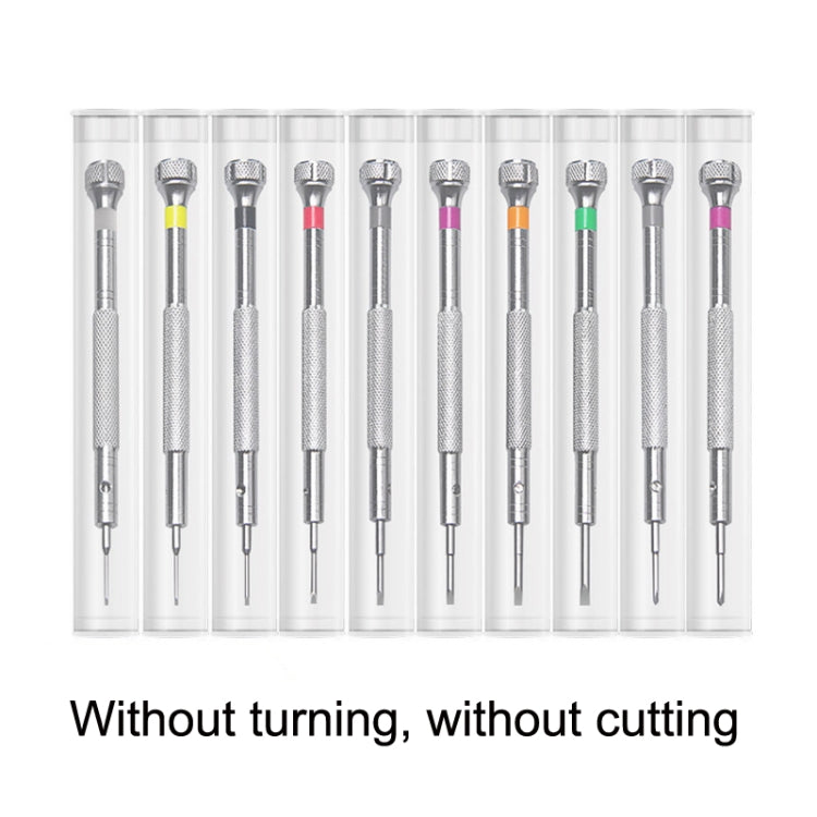 LSD5120 Repair Watch Glasses Stainless Steel Screwdriver Precision Watch Screwdriver Tool 1.2 Straight (Red) - Watch Repair Tools by PMC TechLife | Online Shopping South Africa | PMC TechLife