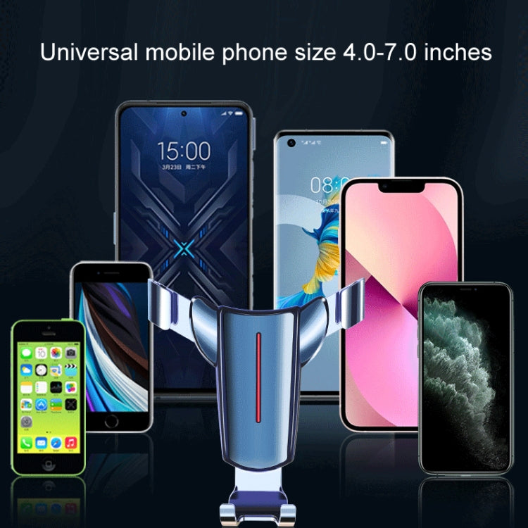 Air Outlet Triangular Gravity Sensor Car Mobile Phone Holder, Color: Black Hook Clip - Car Holders by PMC TechLife | Online Shopping South Africa | PMC TechLife