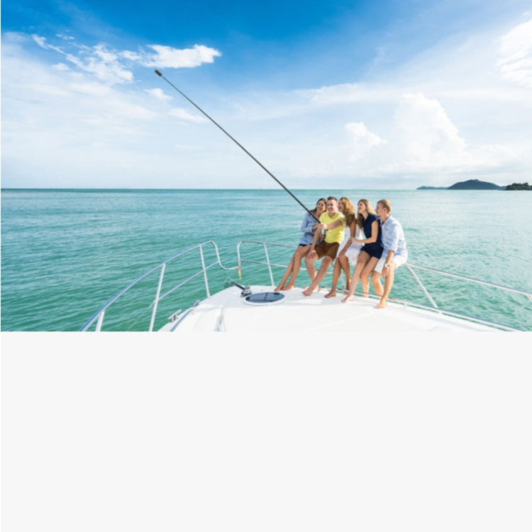 1.5m Carbon Fiber Extended Monopod Invisible Selfie Stick For Insta360 / DJI Action / GoPro / Xiao Yi Sports Camera - Extendable Pole by PMC TechLife | Online Shopping South Africa | PMC TechLife