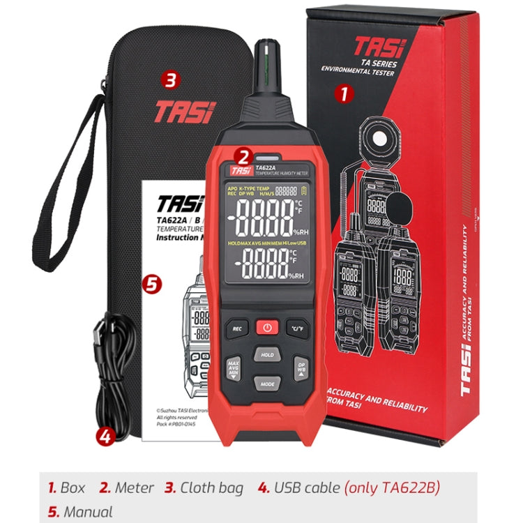 TASI TA622A Temperature Humidity Meter Digital Dew Point Thermometer - free shipping - PMC TechLife - Order now!