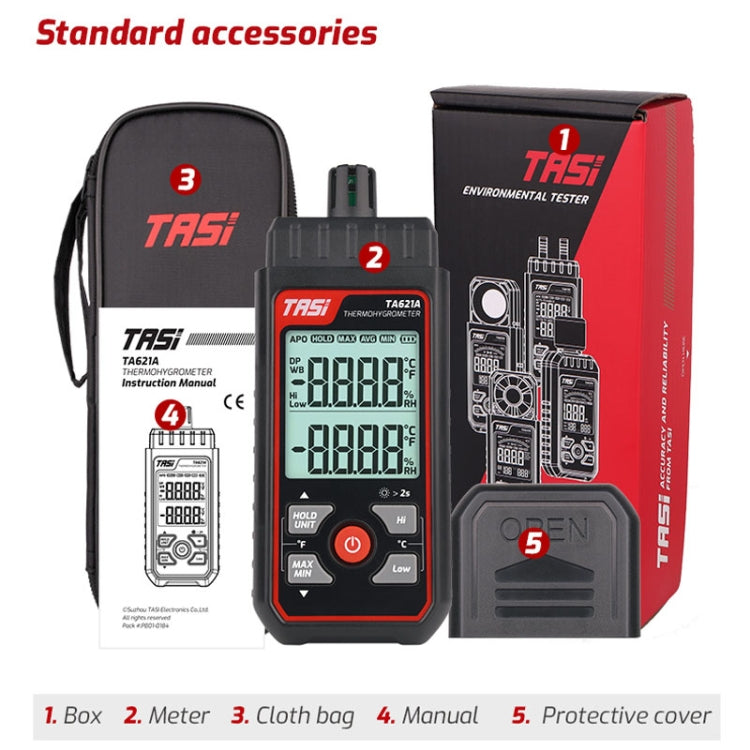 TASI TA621A Digital Dew Point Thermometer Ambient Temperature Humidity Gauge - Thermostat & Thermometer by TASI | Online Shopping South Africa | PMC TechLife | Buy Now Pay Later Mobicred