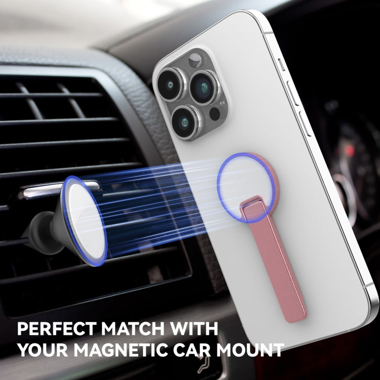 Aluminum Alloy Mobile Phone Bracket Ultra-thin Rotating Back Stick Lollipop Mirror Bracket(Pink) - free shipping - PMC TechLife - Order now!