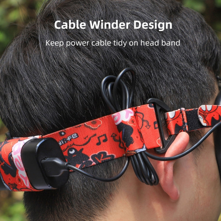 Sunnylife TD487 For DJI Avata / FPV Goggles V2 Color Headband Fixed Elastic Strap(Red) - Other Accessories by Sunnylife | Online Shopping South Africa | PMC TechLife