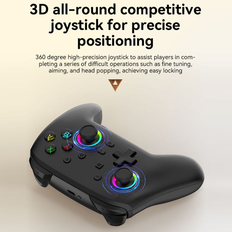 Wireless Bluetooth Somatosensory Vibration Gamepad for Nintendo Switch/Switch PRO, Color: Black Gold - Gamepads by PMC TechLife | Online Shopping South Africa | PMC TechLife