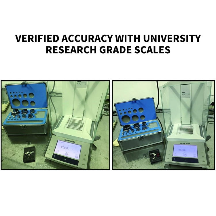 25pcs/set F1 Level 1mg-1kg Stainless Steel Standard Weights - Hanging Scales by PMC TechLife | Online Shopping South Africa | PMC TechLife