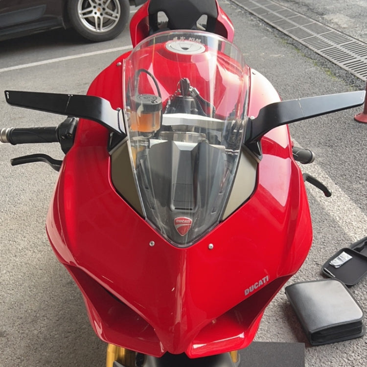 For YAMAHA YZF-R6/R7 Motorcycle Fixed Wing Reflector(Black) - Side Mirrors by PMC TechLife | Online Shopping South Africa | PMC TechLife | Buy Now Pay Later Mobicred