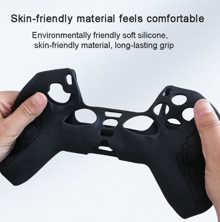 For PS5 Gamepad Silicone Case Non-slip Texture Thickened Protective Cover(White) - Cases by PMC TechLife | Online Shopping South Africa | PMC TechLife