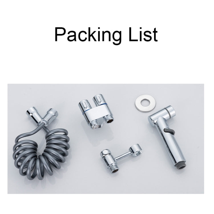 Toilet Mate Booster Flusher Toilet Cleaning Shower Set ?, Specification: Electroplated Copper Model - Shower Head by PMC TechLife | Online Shopping South Africa | PMC TechLife