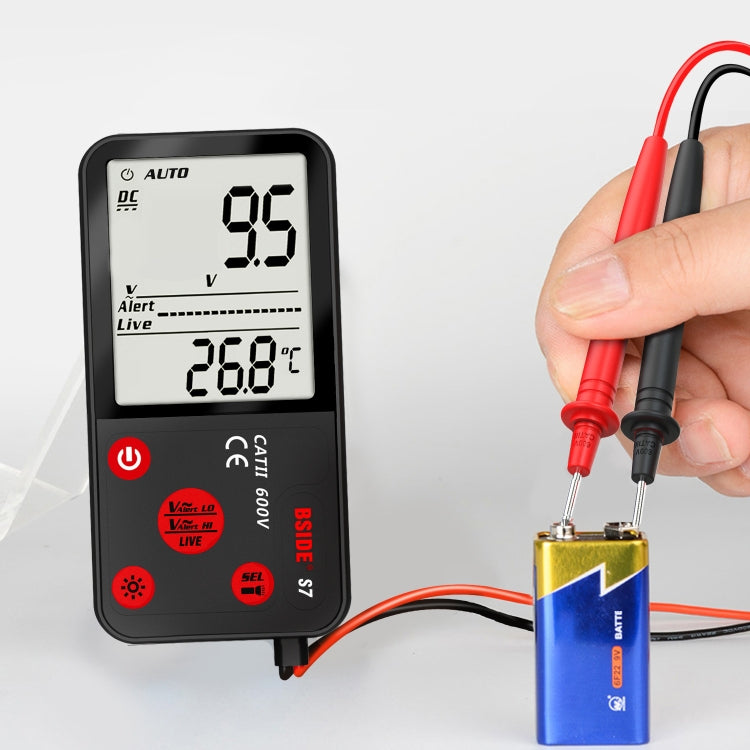 BSIDE ADMS7 Smart Thin Digital Multimeter Counts DC AC Voltmeter, Model: Standard Charging Model - free shipping - PMC TechLife - Order now!