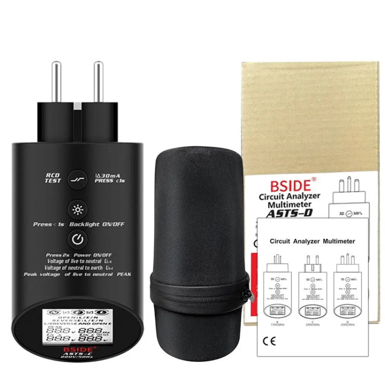 BSIDE ASTS Circuit Analyzer Plug Power Tester US Plug - free shipping - PMC TechLife - Order now!