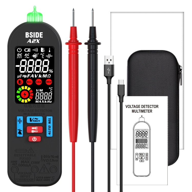 BSIDE A2X Charging Model Mini Digital Pen Auto Ranging Multimeter - free shipping - PMC TechLife - Order now!