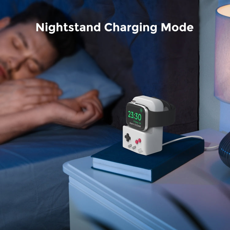 For Apple Watch Silicone Charging Stand Charging Base Storage Stand With Charger(Midnight Blue) - Charger / Holder by PMC TechLife | Online Shopping South Africa | PMC TechLife