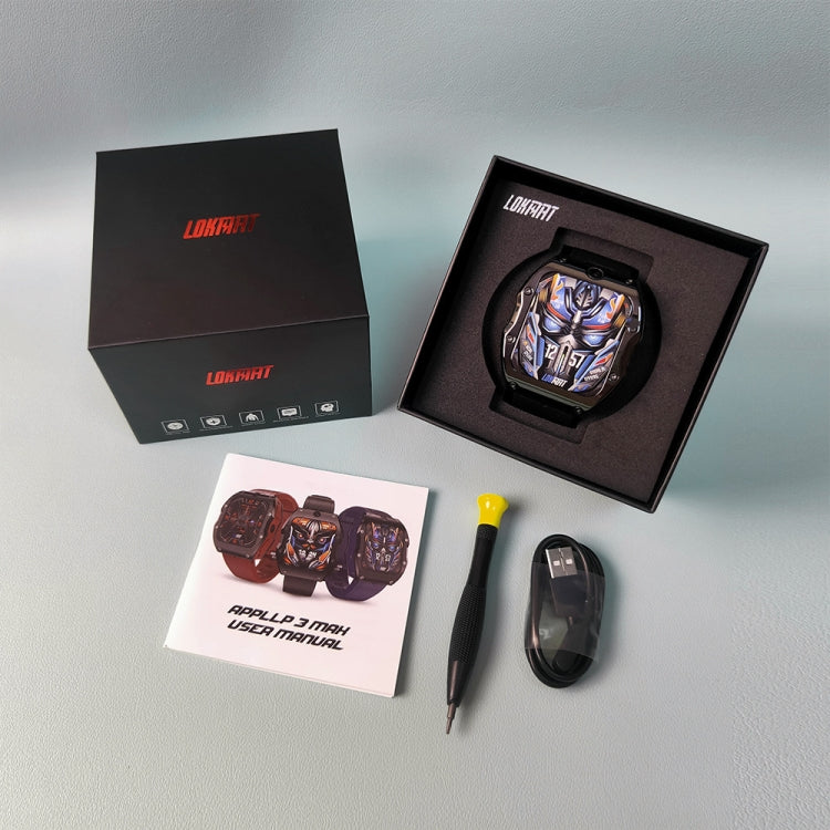 LOKMAT Appllp 3 Max 2.02-Inch Plug Card 4G Call Waterproof Sport Smart Watch With SOS(Blue) - free shipping - PMC TechLife - Order now!