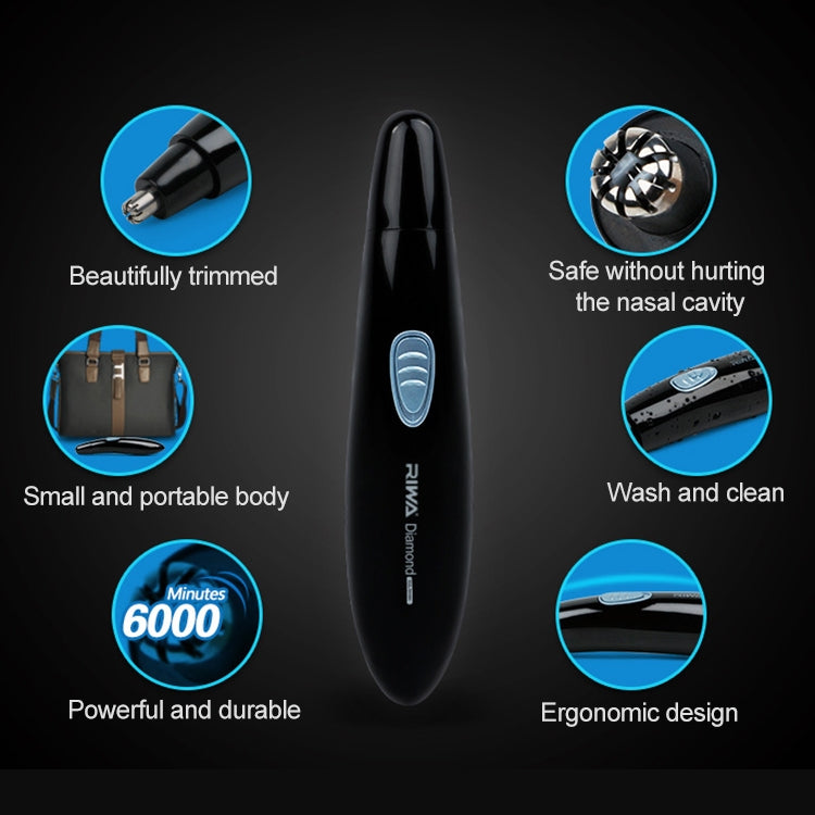 Xiaomi Youpin Riwa RA-555B Waterproof Rechargeable Eyebrow Trimming and Nose Hair Trimmer for Men - free shipping - PMC TechLife - Order now!