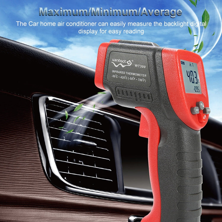 Wintact WT300 -50 Degree C~420 Degree C Handheld Portable Outdoor Non-contact Digital Infrared Thermometer - Thermostat & Thermometer by Wintact | Online Shopping South Africa | PMC TechLife | Buy Now Pay Later Mobicred