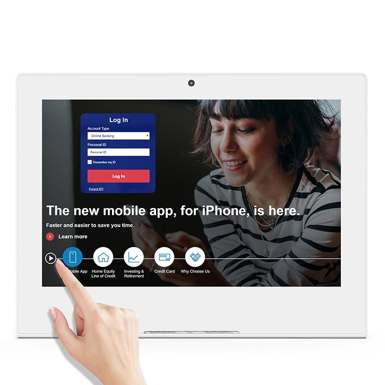 10.1 inch IPS Screen All in One PC, 1GB+16GB, Android 6.0, Quad Core Cortex A17, 1.2G, RK3128, Support RJ45 & Bluetooth & WiFi & TF Card & HDMI (White) - All in One PC by PMC TechLife | Online Shopping South Africa | PMC TechLife