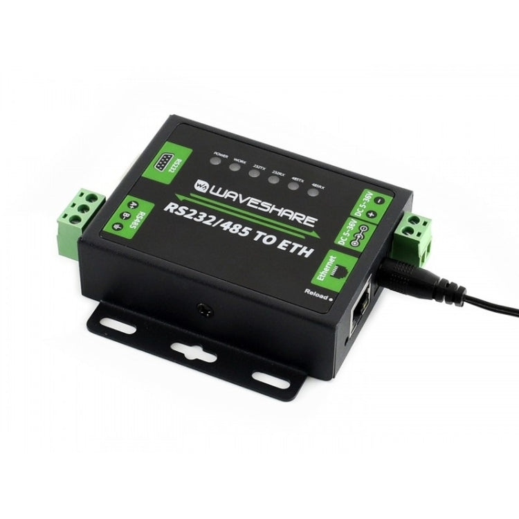 Waveshare Industrial RS232/RS485 to Ethernet Converter, US Plug - free shipping - PMC TechLife - Order now!