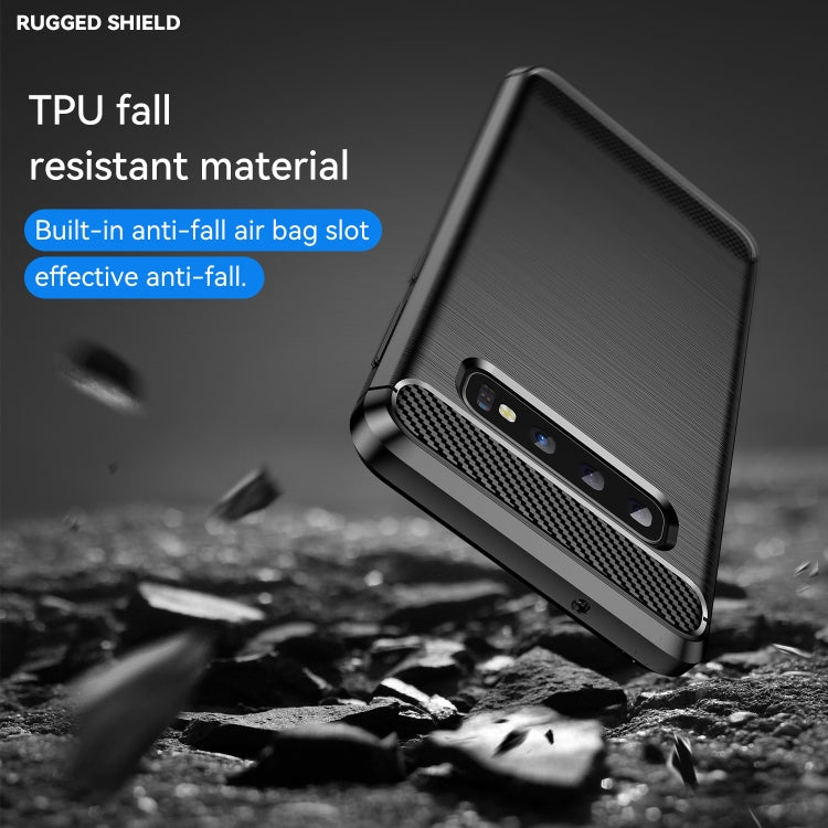 Brushed Texture Carbon Fiber TPU Case for Galaxy S10 - free shipping - PMC TechLife - Order now!
