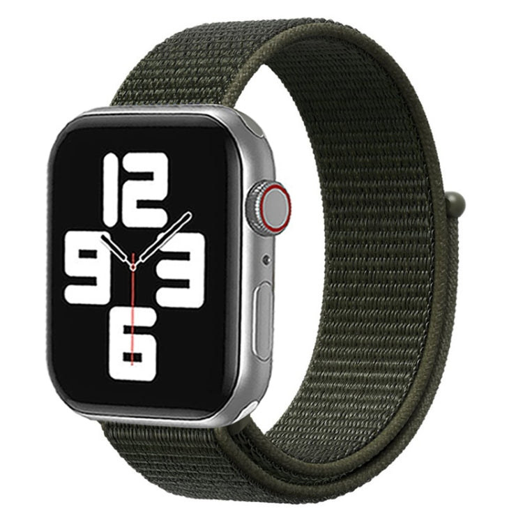 For Apple Watch 46mm / 49mm / 45mm / 44mm Simple Fashion Nylon Watch Band with Magic Stick(Army Green) - Watch Bands by PMC TechLife | Online Shopping South Africa | PMC TechLife | Buy Now Pay Later Mobicred