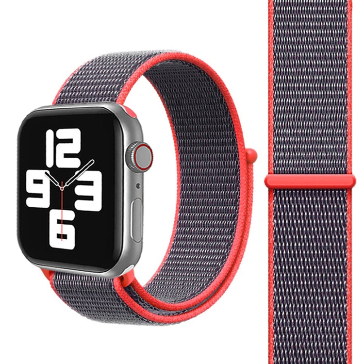 For Apple Watch 46mm / 49mm / 45mm / 44mm Simple Fashion Nylon Watch Band with Magic Stick(Magenta) - Watch Bands by PMC TechLife | Online Shopping South Africa | PMC TechLife | Buy Now Pay Later Mobicred