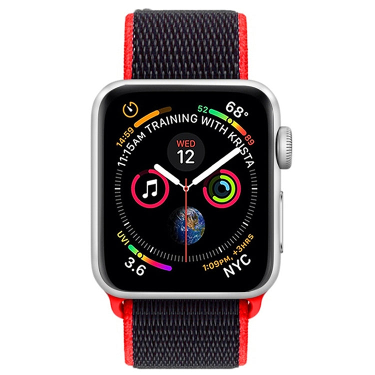 For Apple Watch 46mm / 49mm / 45mm / 44mm Simple Fashion Nylon Watch Band with Magic Stick(Red) - Watch Bands by PMC TechLife | Online Shopping South Africa | PMC TechLife | Buy Now Pay Later Mobicred