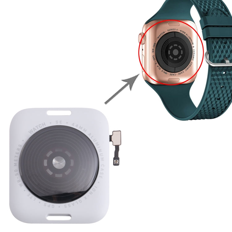 For Apple Watch SE 2022 44mm LTE Edition Rear Housing Glass Cover with Cable (Silver) - Back Cover by PMC TechLife | Online Shopping South Africa | PMC TechLife | Buy Now Pay Later Mobicred