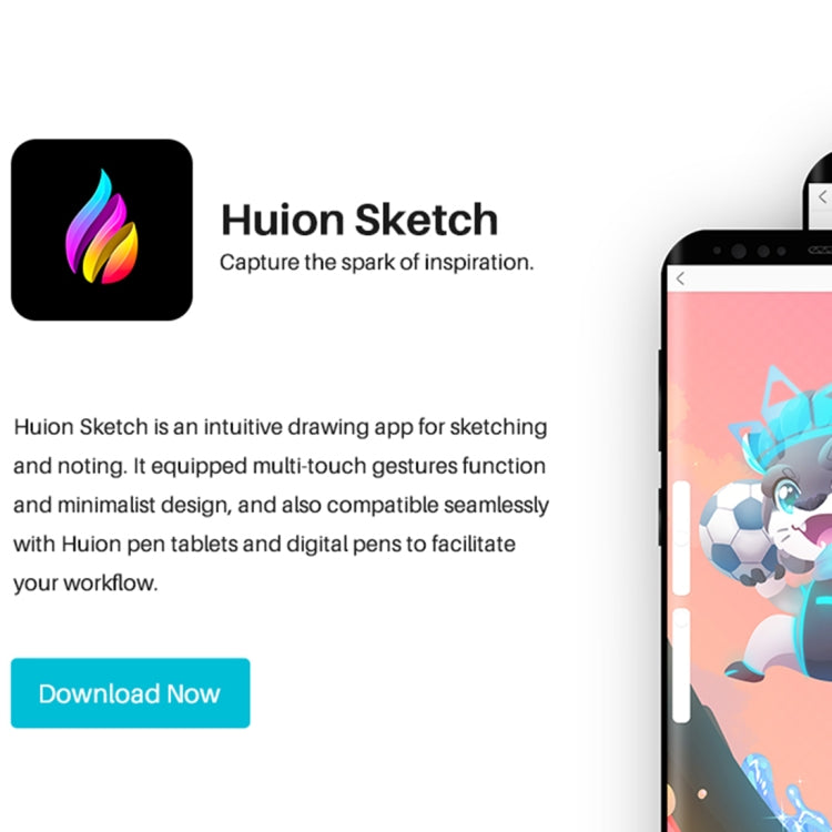 HUION HS611 5080 LPI Touch Strip Art Drawing Tablet for Fun, with Battery-free Pen & Pen Holder (Grey) - free shipping - PMC TechLife - Order now!